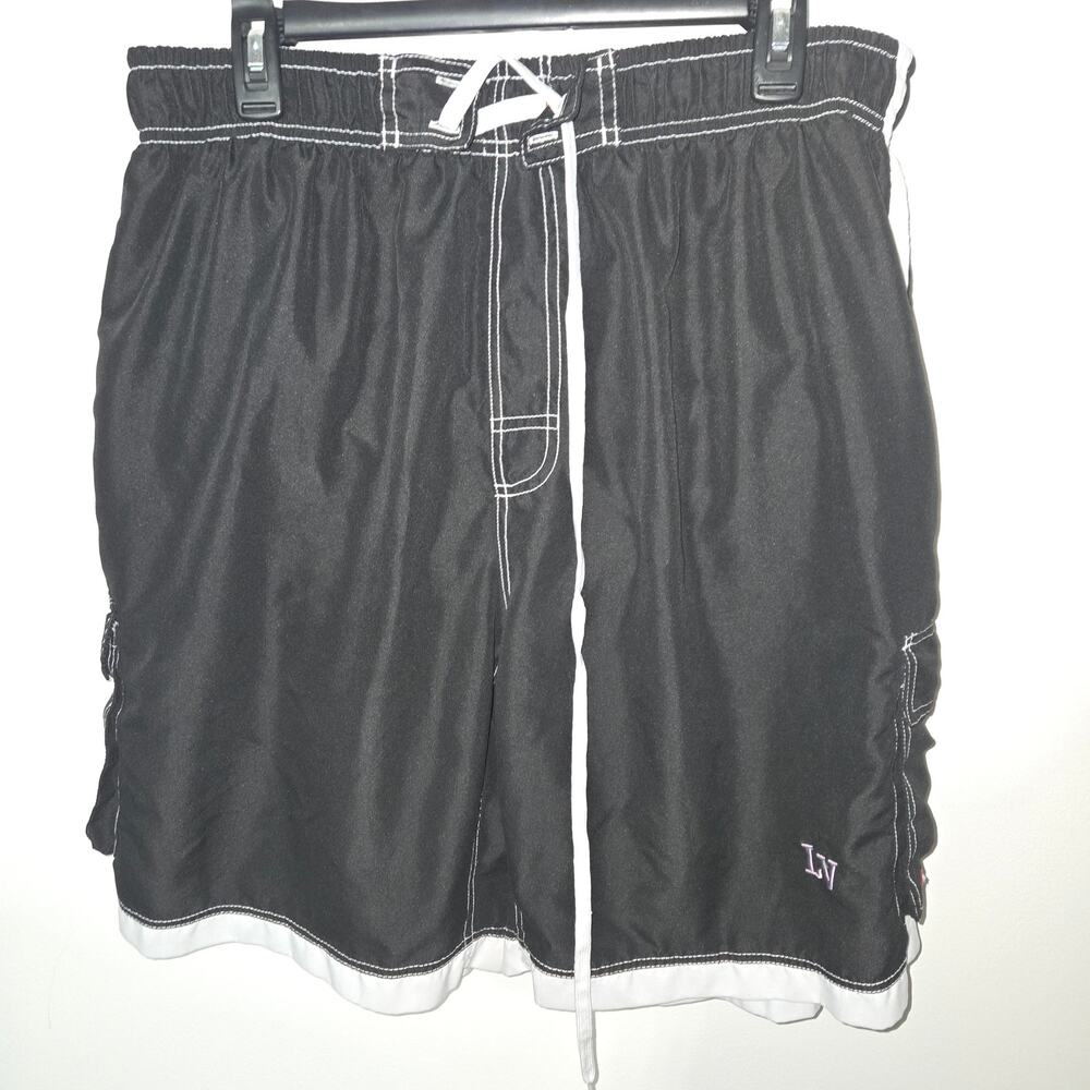 Cromer Resort Wear LV Men’s XXL Shorts Black Drawstring Waist
